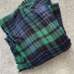 plaid blanket scarf
